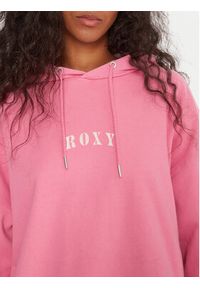 Roxy Bluza Lineup ERJFT05016 Różowy Oversize. Kolor: różowy. Materiał: bawełna #4