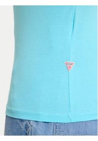 Guess T-Shirt F6GI09 J1314 Niebieski Slim Fit. Kolor: niebieski. Materiał: bawełna #3