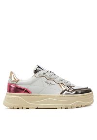 Pepe Jeans Sneakersy Kore Moon W PLS00022 Biały. Kolor: biały. Materiał: skóra #1