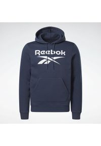 Bluza z kapturem Reebok Identity Fleece, Mężczyźni. Typ kołnierza: kaptur. Kolor: niebieski. Materiał: materiał, bawełna