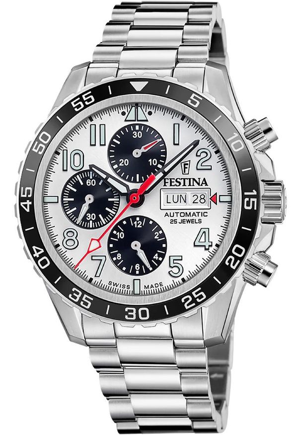 Zegarek męski Festina F20055-1 srebrny. Kolor: srebrny