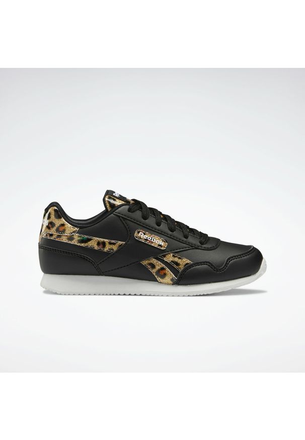 Buty do chodzenia dla dzieci Reebok Royal CL Jogger. Zapięcie: sznurówki. Kolor: czarny, biały, wielokolorowy. Materiał: guma, syntetyk, tkanina, materiał. Szerokość cholewki: normalna. Model: Reebok Royal. Sport: turystyka piesza