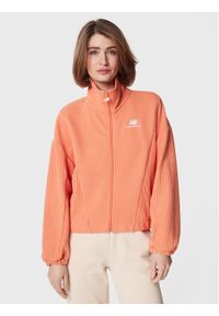 New Balance Bluza WJ23500 Pomarańczowy Oversize. Kolor: pomarańczowy. Materiał: bawełna