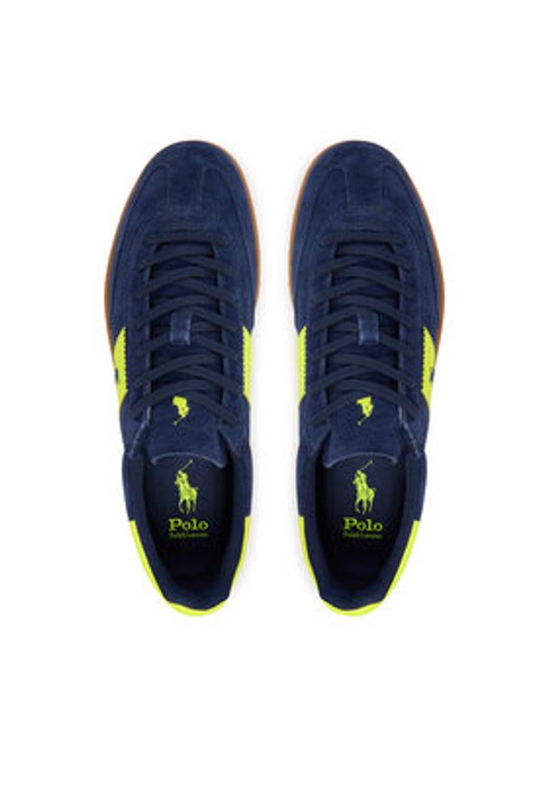 Polo Ralph Lauren Sneakersy 809P07172003 Granatowy. Kolor: niebieski. Materiał: zamsz, skóra