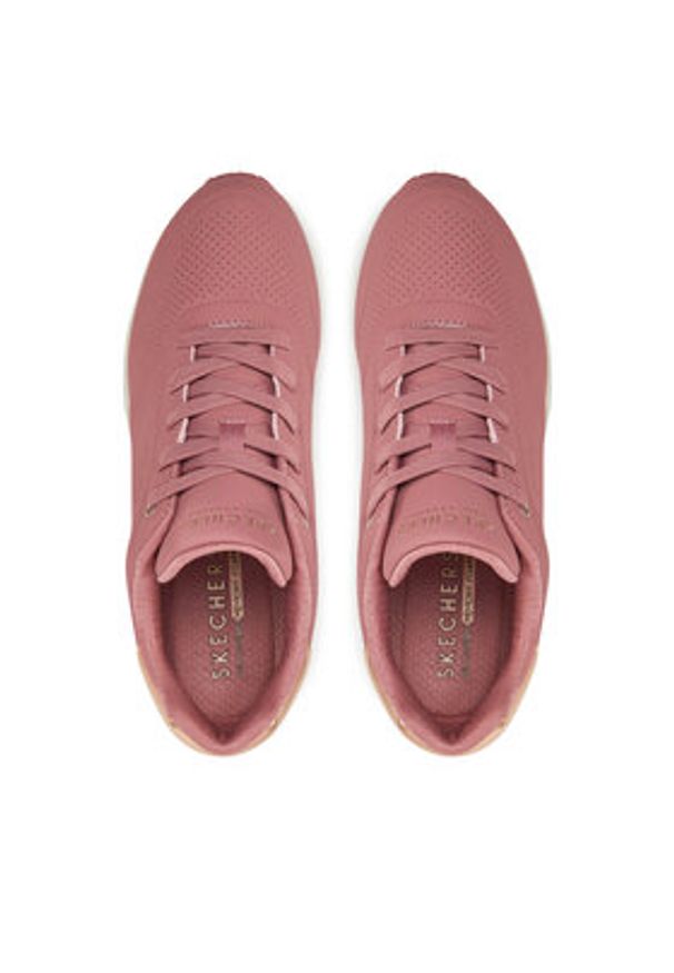 skechers - Skechers Sneakersy Uno Wedge - HI Steps 177520/ROS Różowy. Kolor: różowy. Materiał: skóra