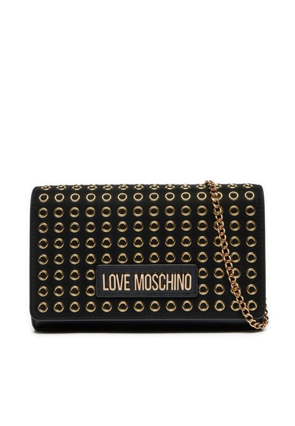 Love Moschino - LOVE MOSCHINO Torebka JC4063PP1LLH100A Czarny. Kolor: czarny. Materiał: skórzane