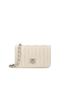 Kazar - Pikowana skórzana torebka w kolorze złamanej bieli. Materiał: skórzane. Rozmiar: małe #1