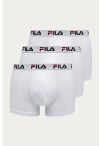 Fila - Bokserki (2-pack). Kolor: biały. Materiał: bawełna, poliester, dzianina, elastan. Wzór: nadruk #1