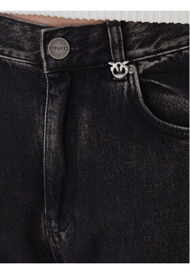 Pinko - PINKO Jeansy Wanda 105541 A2RR Czarny Regular Fit. Kolor: czarny