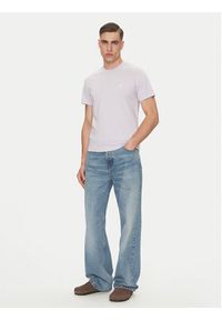 AMI PARIS T-Shirt HTS060.724 Fioletowy Regular Fit. Kolor: fioletowy. Materiał: bawełna