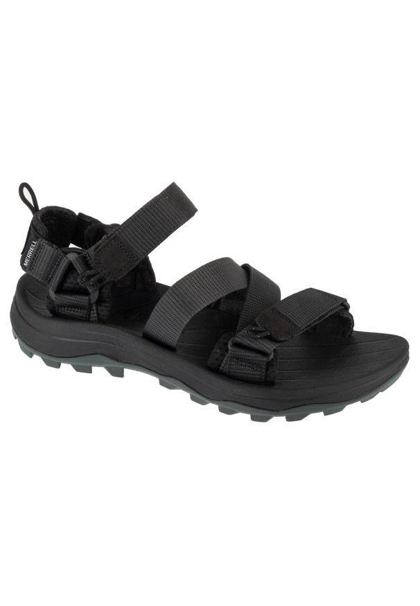 Merrell - Sandały męskie, Speed Fusion Sport Rmx. Kolor: czarny. Materiał: materiał, syntetyk, guma, tkanina. Sport: turystyka piesza