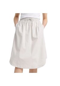 Spódnica New Balance WK51551GYM - szara. Kolor: szary. Materiał: bawełna, nylon. Styl: klasyczny, sportowy #1