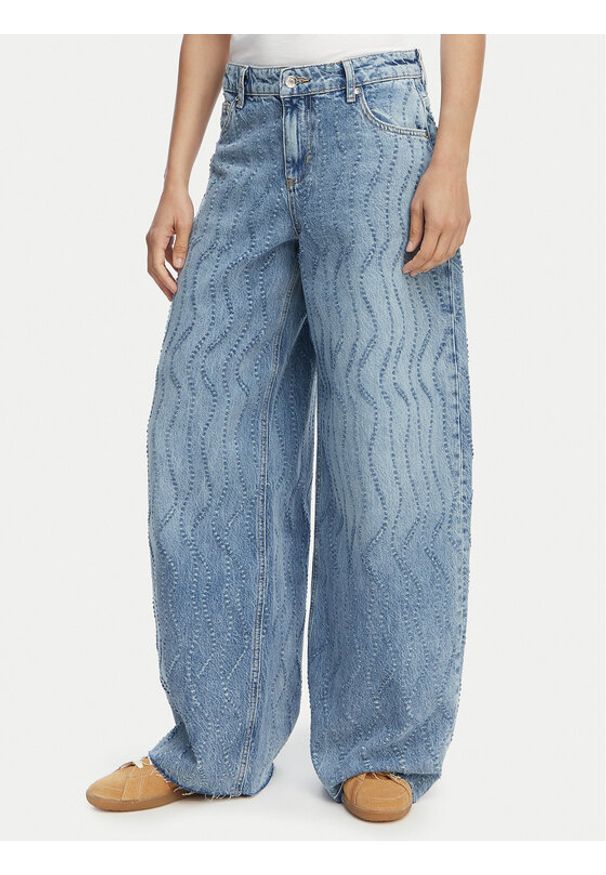 Liu Jo Jeansy UA6195 D0316 Niebieski Wide Leg. Kolor: niebieski