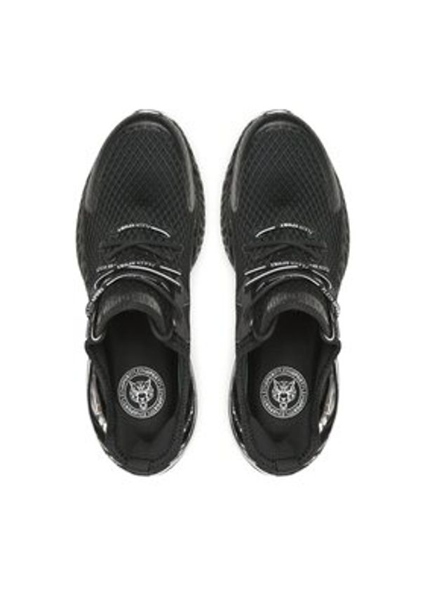 Plein Sport Sneakersy The Scratch FABS USC0335 PTE003N Czarny. Kolor: czarny. Materiał: materiał