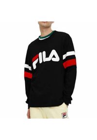 Bluza sportowa męska Fila Luohe Oversized Crew. Kolor: czarny