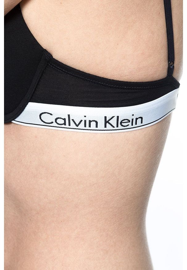 Calvin Klein Underwear - Biustonosz. Kolor: czarny. Rodzaj stanika: biustonosz z fiszbinami