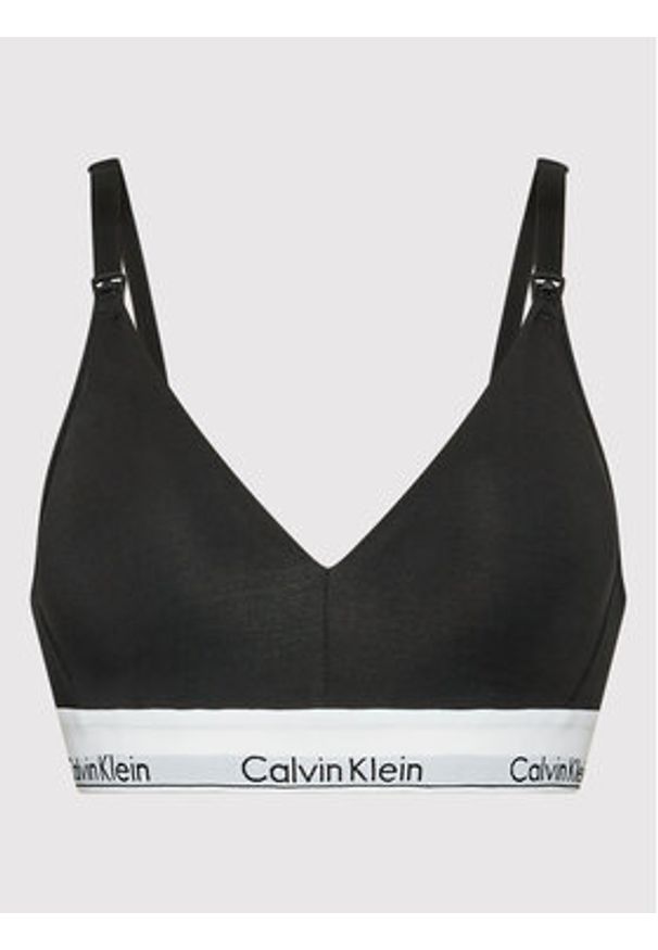 Calvin Klein Underwear Biustonosz do karmienia 000QF6218E Czarny. Kolor: czarny. Materiał: bawełna
