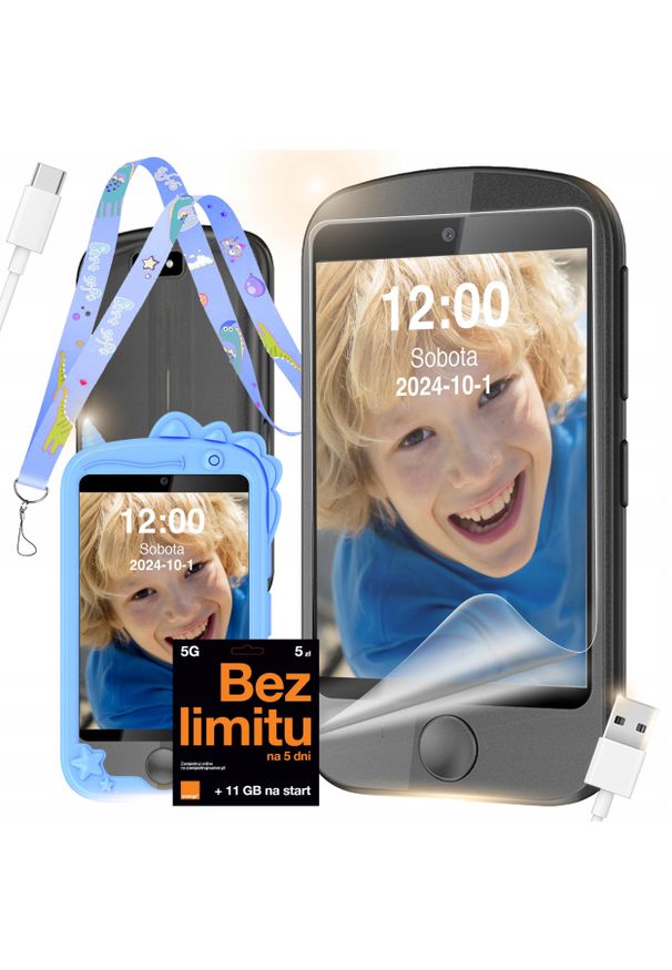 WonderWatch - TELEFON DLA DZIECI ROZMOWY GRY ZEGAREK APARAT KAMERA LATARKA MUZYKA