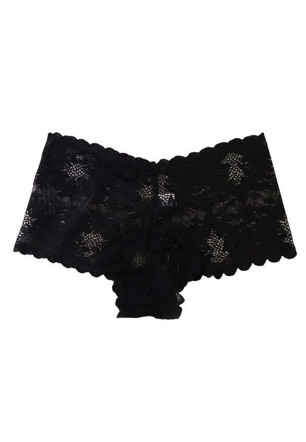 Intica - Szorty z koronki z elastycznym pasem na co dzień i specjalne okazje Kaye. Kolor: czarny. Materiał: koronka. Wzór: koronka