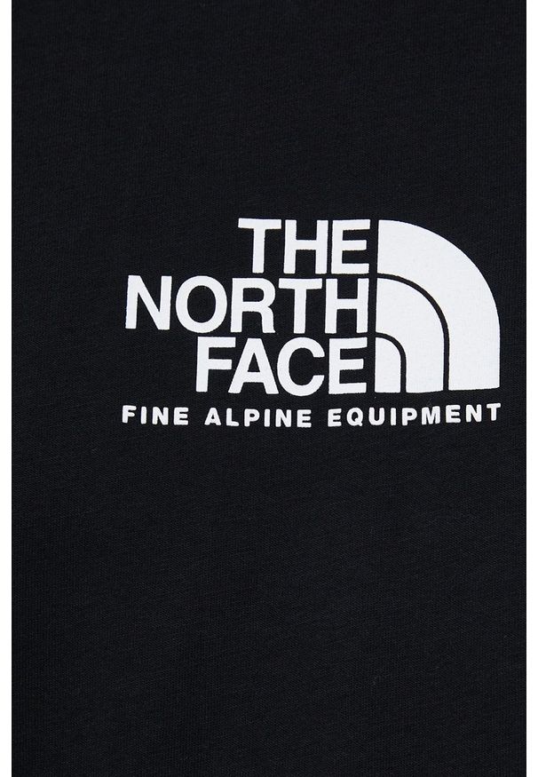 The North Face - T-shirt bawełniany. Okazja: na co dzień. Kolor: czarny. Materiał: bawełna. Wzór: nadruk. Styl: casual