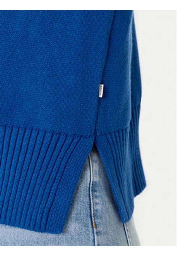 Guess Jeans Kardigan W4BR81 Z3HM1 Niebieski Regular Fit. Kolor: niebieski. Materiał: bawełna