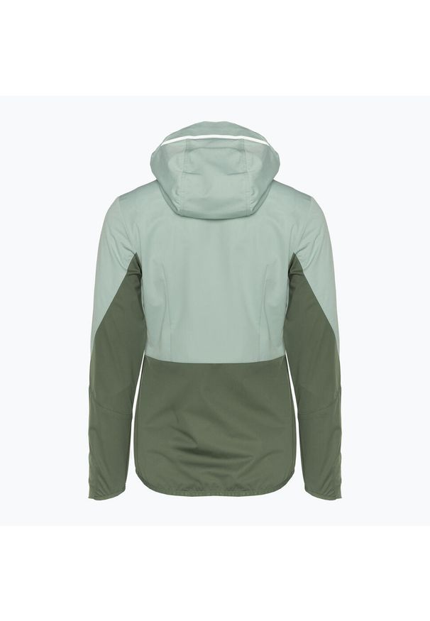 Kurtka softshell damska CMP Fix Hood. Kolor: zielony. Materiał: softshell