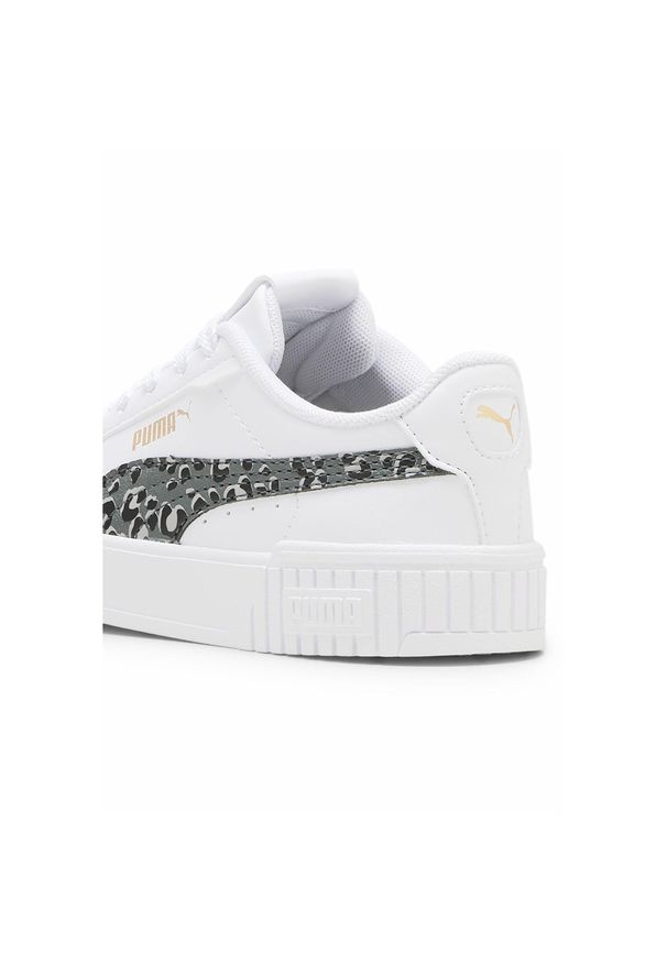 Puma - Dziecięce sneakersy Carina 2.0 Animal Update PUMA White Mineral Gray Gold. Kolor: żółty, biały, wielokolorowy, szary