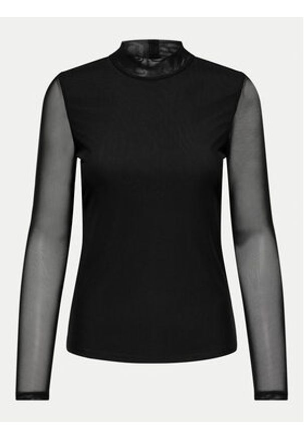 only - ONLY Bluzka Erica 15141298 Czarny Regular Fit. Kolor: czarny. Materiał: syntetyk