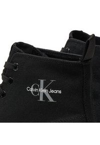 Calvin Klein Jeans Trampki Lugged Hybrid High Laceup Mtr YM0YM01021 Czarny. Kolor: czarny. Materiał: materiał #4