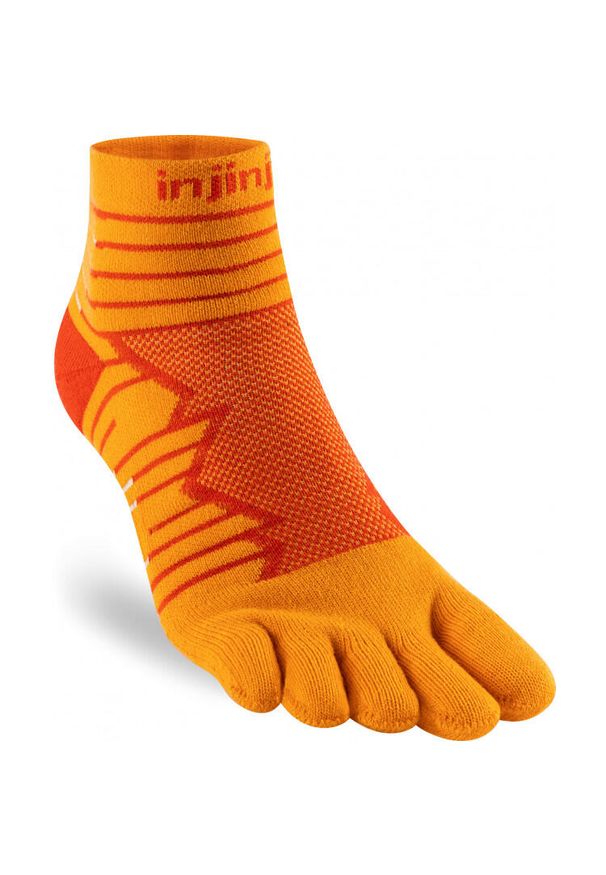 Skarpetki biegowe Injinji Ultra Mini-Crew. Kolor: pomarańczowy