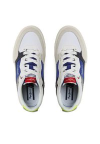 Pepe Jeans Sneakersy Kenton Master Combi B PBS30548 Biały. Kolor: biały. Materiał: zamsz, skóra