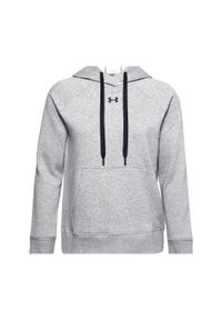Under Armour - Bluza Z Kapturem Damska Polar Rival HB. Typ kołnierza: kaptur. Kolor: szary. Materiał: polar