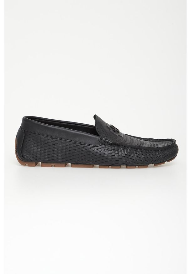 Baldinini - Loafersy męskie skórzane BALDININI. Materiał: skóra
