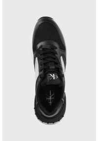Calvin Klein Jeans buty kolor czarny. Nosek buta: okrągły. Zapięcie: sznurówki. Kolor: czarny. Materiał: guma