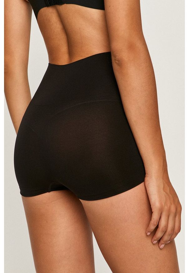 Spanx - Szorty modelujące Everyday Shaping. Kolor: czarny. Materiał: dzianina. Wzór: gładki
