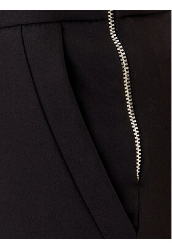 Morgan Spodnie materiałowe 211-PROSY.F Czarny Slim Fit. Kolor: czarny. Materiał: syntetyk, bawełna