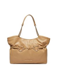 Love Moschino - LOVE MOSCHINO Torebka JC4036PP1MLB0105 Beżowy. Kolor: beżowy. Materiał: skórzane