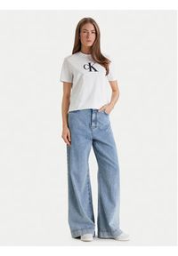 Calvin Klein Jeans T-Shirt Graphic LV044E215G Biały Regular Fit. Kolor: biały. Materiał: bawełna #3