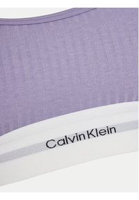 Calvin Klein Underwear Biustonosz top LV00QF8018 Fioletowy. Kolor: fioletowy. Materiał: bawełna #3