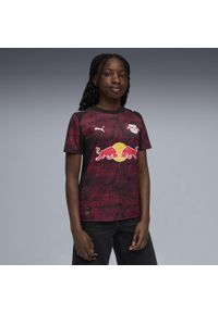 Puma - Młodzieżowa trzecia koszulka RB Leipzig 25/26 PUMA Black Fast Red. Kolor: czerwony, wielokolorowy, czarny. Sport: piłka nożna