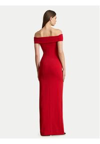 Lauren Ralph Lauren - LAUREN RALPH LAUREN Sukienka wieczorowa 253982109004 Czerwony Slim Fit. Kolor: czerwony. Materiał: syntetyk. Styl: wizytowy #3