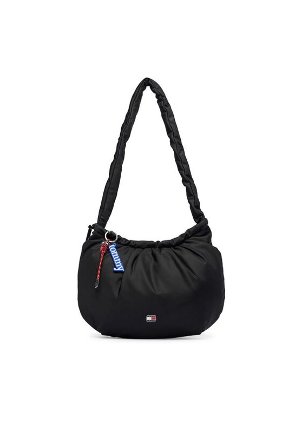 Tommy Jeans Torebka Tjw Icon Charms Hobo AW0AW18783 Czarny. Kolor: czarny