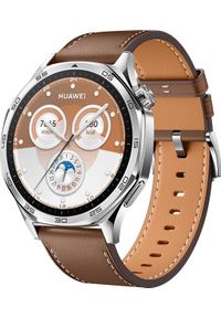 HUAWEI - Smartwatch Huawei Watch GT5 Classic 46mm Brązowy (Vili-B19L). Rodzaj zegarka: smartwatch. Kolor: brązowy #1