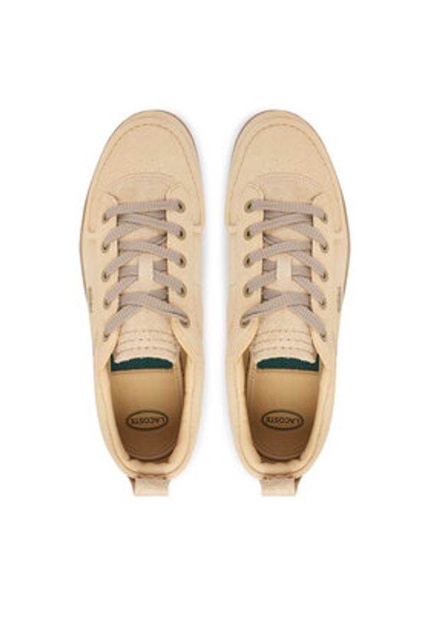 Lacoste Sneakersy Umpire 51SMA0105 23B Beżowy. Kolor: beżowy. Materiał: skóra, zamsz