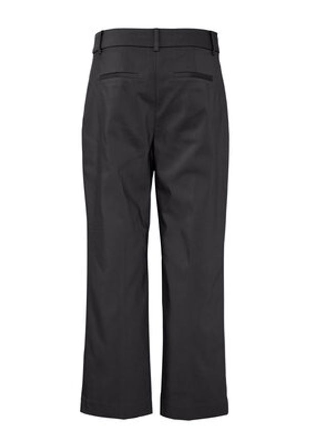 Fransa Spodnie materiałowe 20611919 Czarny Slim Fit. Kolor: czarny. Materiał: materiał, bawełna