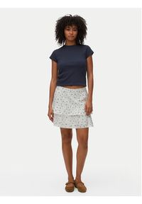 Vero Moda Spódnica mini Trine 10342736 Biały Regular Fit. Kolor: biały. Materiał: bawełna #4