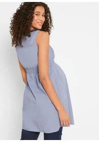 Tunika ciążowa i do karmienia piersią bonprix niebieski. Kolekcja: moda ciążowa. Kolor: niebieski #6