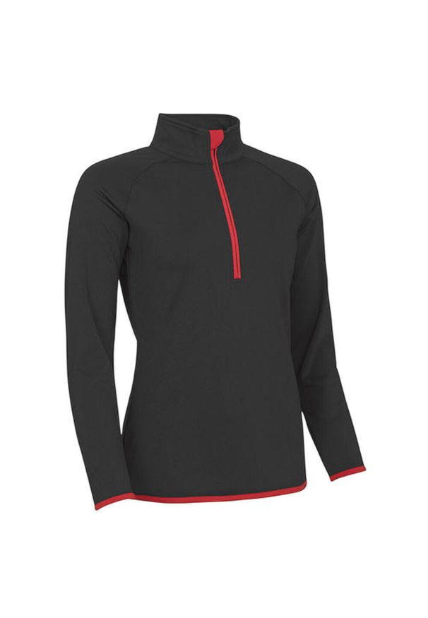 JUST COOL - Sweter Damski Z Zamkiem Błyskawicznym. Kolor: czerwony, wielokolorowy, czarny
