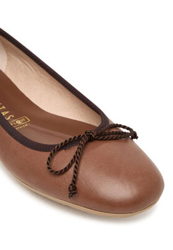 Hispanitas Baleriny HV263465 br Brązowy. Kolor: brązowy. Materiał: skóra