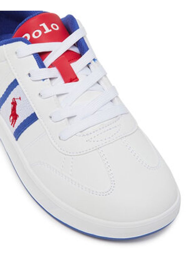 Polo Ralph Lauren Sneakersy Heritage Court III T-Toe RL02475103 Biały. Kolor: biały. Materiał: skóra